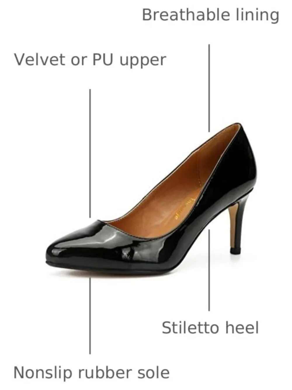 Classic Stiletto Pointy Toe High Heel Pumps for Women & Men - Wedding & Party